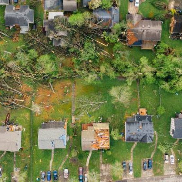 Storm damage restoration and emergency roof repair services in Bryant Arkansas by Little Rock roofing contractor handling water damage restoration, roof replacement, and insurance claims