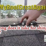 Make my roof great again - How long does it take for shingles to seal