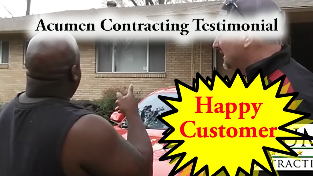 Acumen Contracting Testimonial